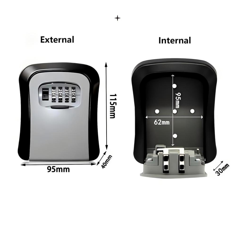 Lockbox Key Secure - Kotak Kunci Tempel Dinding dengan Kode