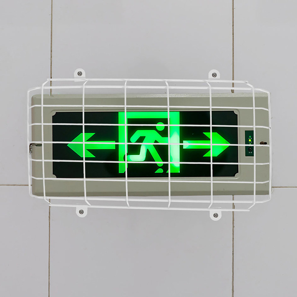 Emergency Exit Sign - 2Pcs Pelindung Tanda Keluar dari Logam,