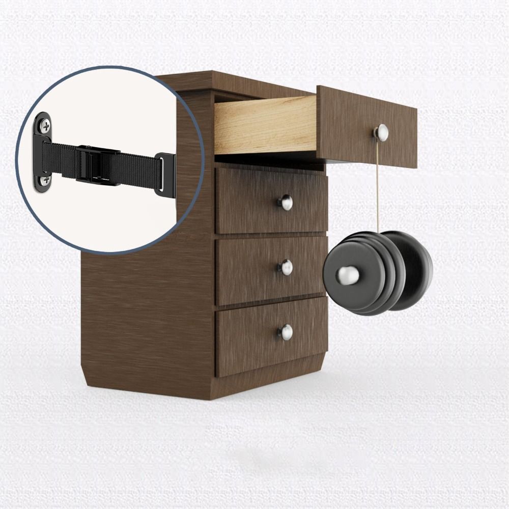 Earthquake Anchor Strap - Penahan Furnitur Anti Gempa Uniseks, Kit