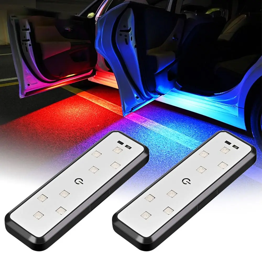 Emergency Exit Sign - Lampu pintu mobil LED, 1/2 buah
