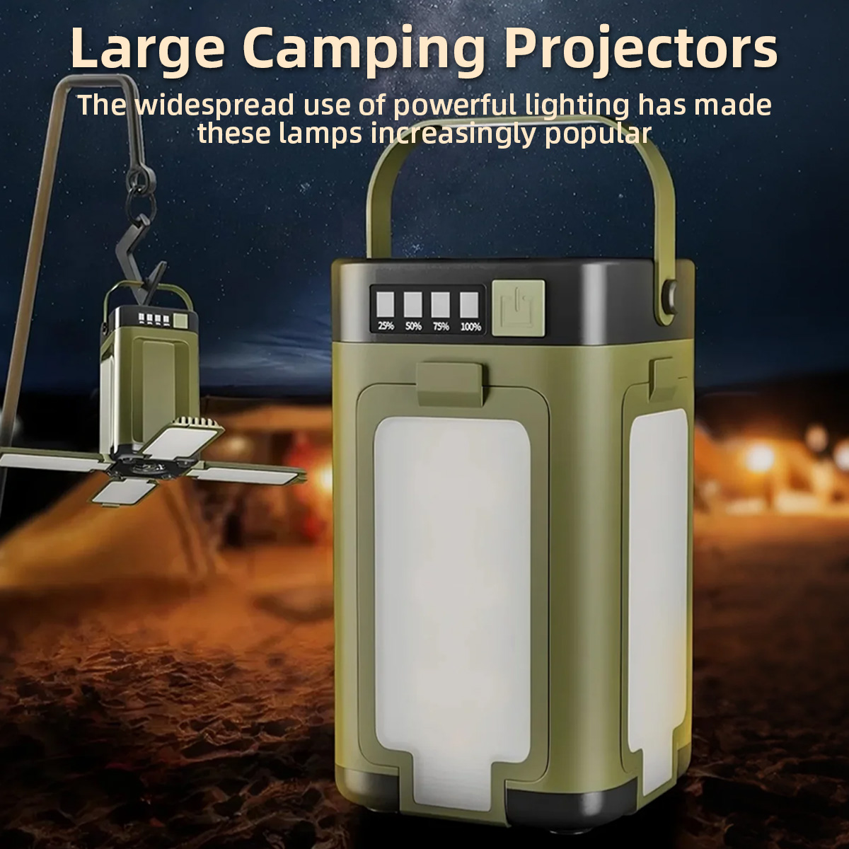 Power Outage Light - Lampu Camping Portabel Bentuk Semanggi Berdaun