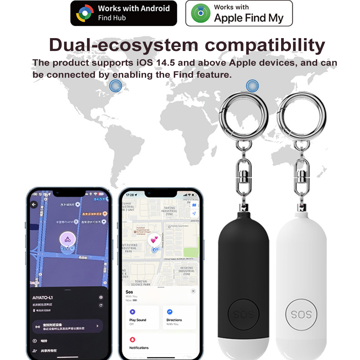 Alarm Pertahanan Diri Lampu LE - Personal Alarm Keychain ulasan dan harga