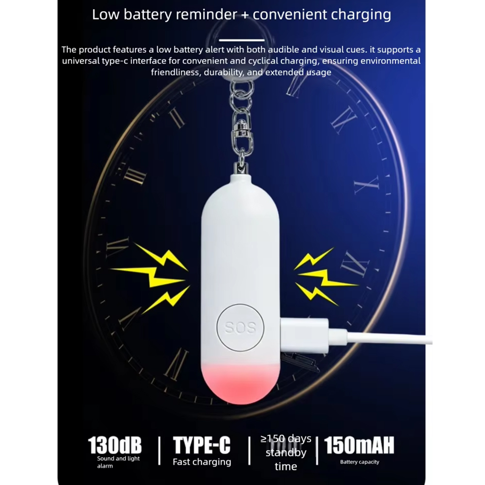 Alarm Pertahanan Diri Lampu LE - Personal Alarm Keychain ulasan dan harga