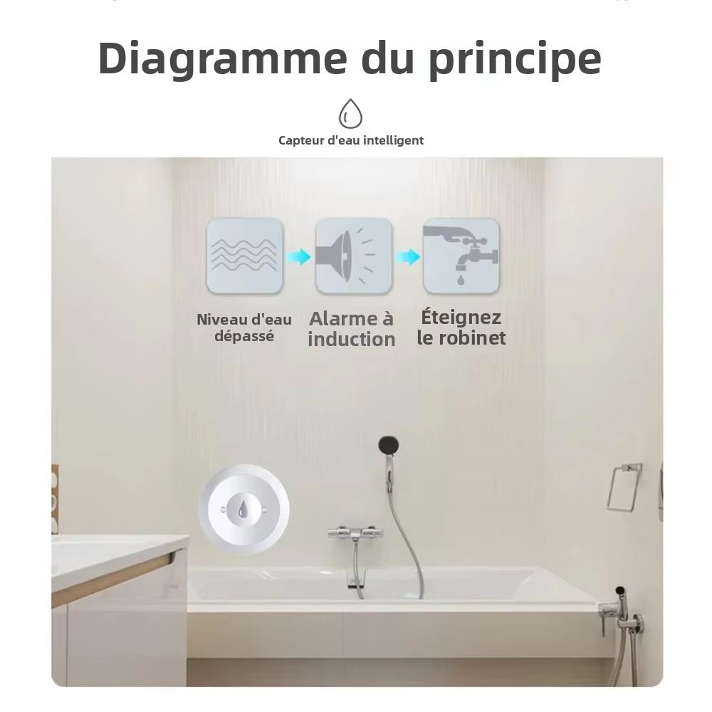 Bekerja Dengan Sensor Air Tuya - Water Alarm Sensor ulasan dan harga